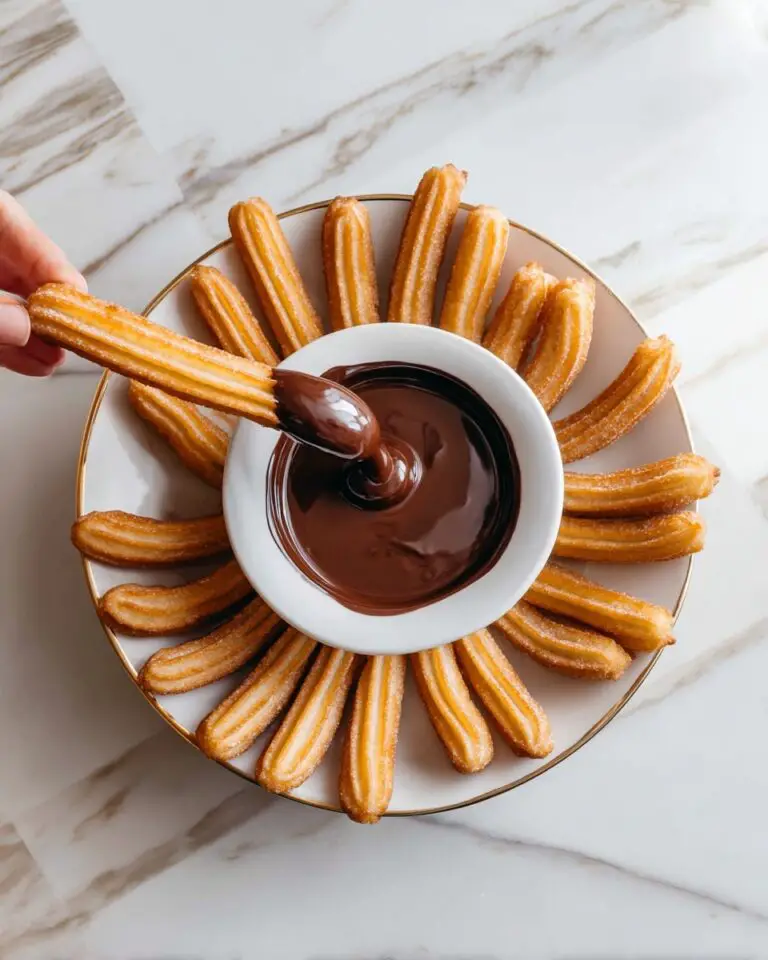 Cinnamon Churros with Coffee Chocolate Sauce Recipe