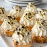 Mini Cannoli Tarts with Ricotta, Chocolate Chips, and Pistachios Recipe