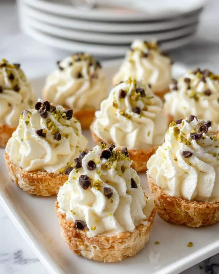 Mini Cannoli Tarts with Ricotta, Chocolate Chips, and Pistachios Recipe