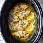 Slow Cooker Chicken Breasts with Lemon and Oregano Recipe