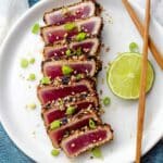 Six-Minute Seared Ahi Tuna Steaks Recipe