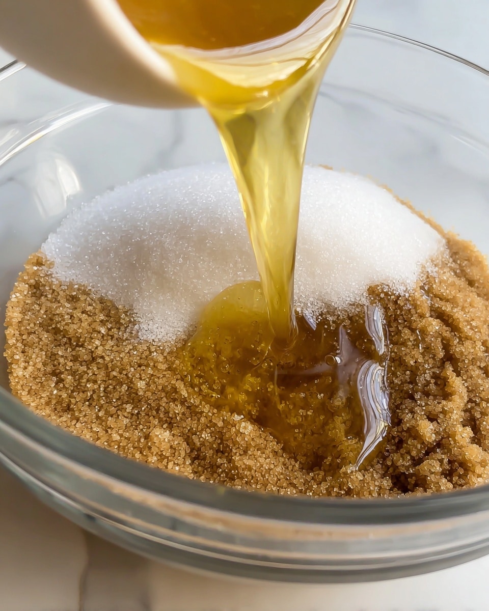 A round cheesecake with one visible layer held by a woman's hand on each side in a metal baking pan is shown on a white marbled surface. The cheesecake has a smooth, light yellow top with tiny holes and a darker crust visible along the edges inside the pan. The texture of the filling looks creamy and slightly firm, perfectly filling the pan in one even layer photo taken with an iphone --ar 4:5 --v 7