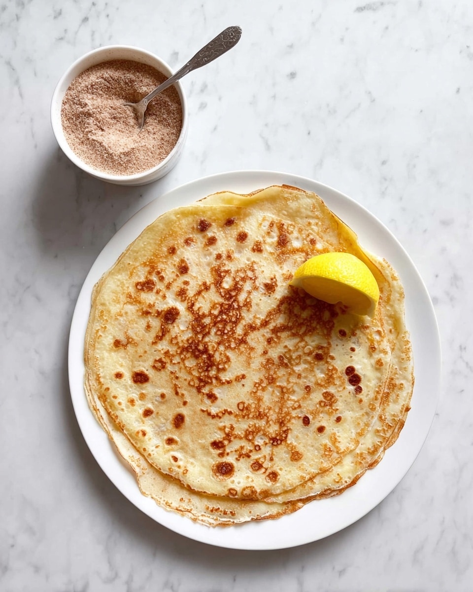 A white bowl filled with white flour that has a small hollow in the center showing the bowl’s light blue base, sitting on a white marbled surface. Next to it is a clear glass measuring cup filled with a bright yellow liquid, likely beaten eggs or melted butter. Above the bowl is a fork with a cream-colored handle and three metal rivets, resting flat on the marbled surface. Photo taken with an iphone --ar 4:5 --v 7