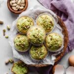 Bakery Style Pistachio Muffins Recipe