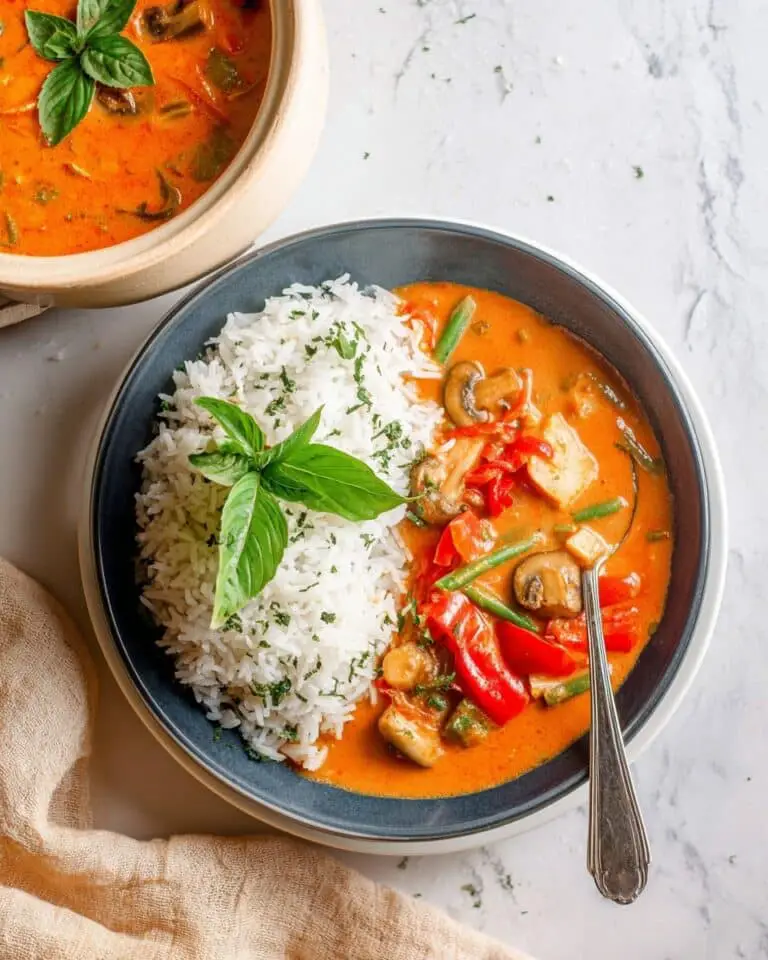 Red Thai Curry with Vegetables and Tofu Recipe