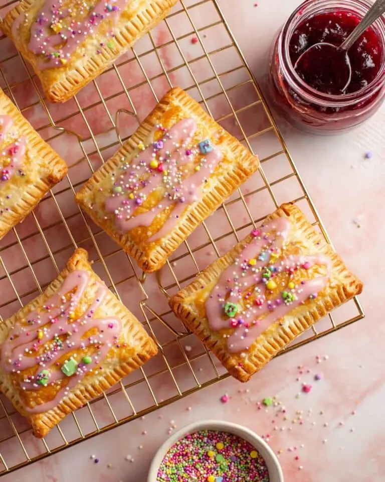 Homemade Pop Tarts with Pie Crust and Strawberry Jam Recipe