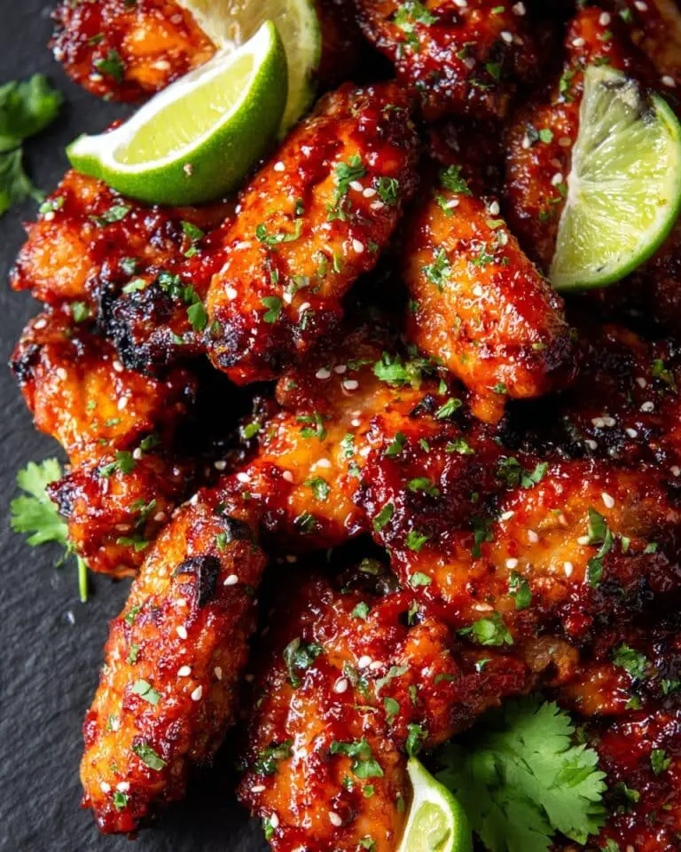 Sweet and Spicy Honey Garlic Chicken Wings Recipe