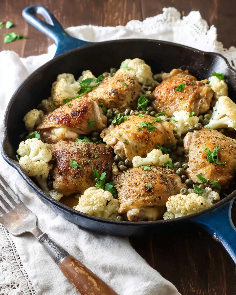 Easy Chicken and Cauliflower Skillet Recipe