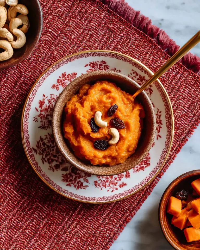 Creamy Pumpkin Halwa with Cashews and Cardamom Recipe
