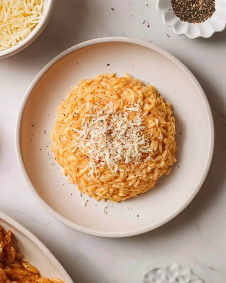 Creamy Cacio e Pepe Orzo with Pecorino Romano Recipe