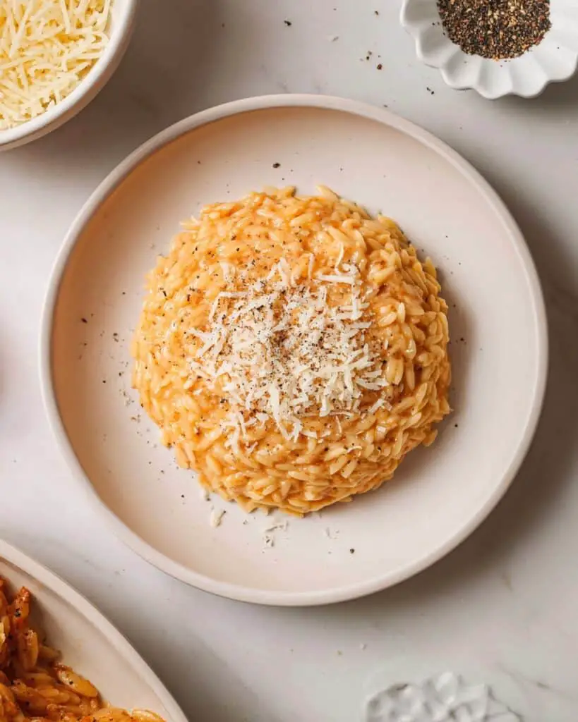 Creamy Cacio e Pepe Orzo with Pecorino Romano Recipe