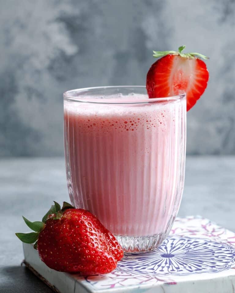 Creamy Strawberry Lassi with Cardamom Recipe