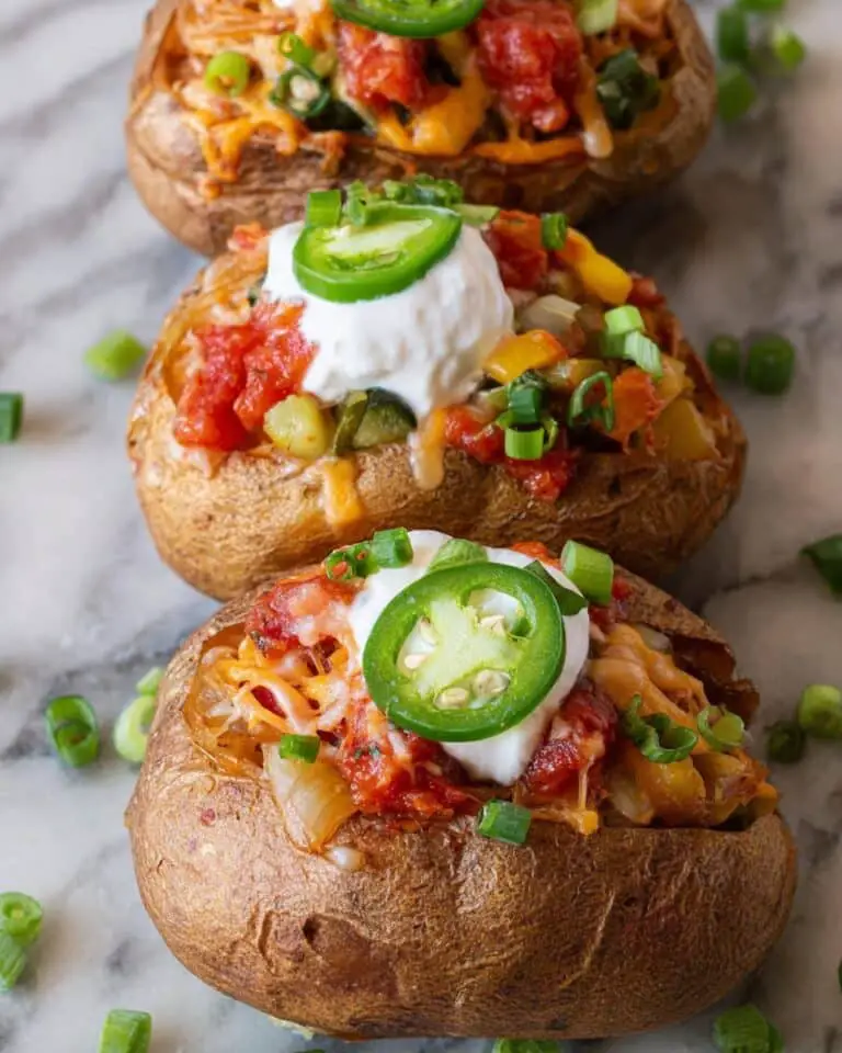 Loaded Mexican Baked Potatoes Recipe