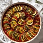 Delicious Ratatouille with Roasted Red Peppers and Herb Dressing Recipe