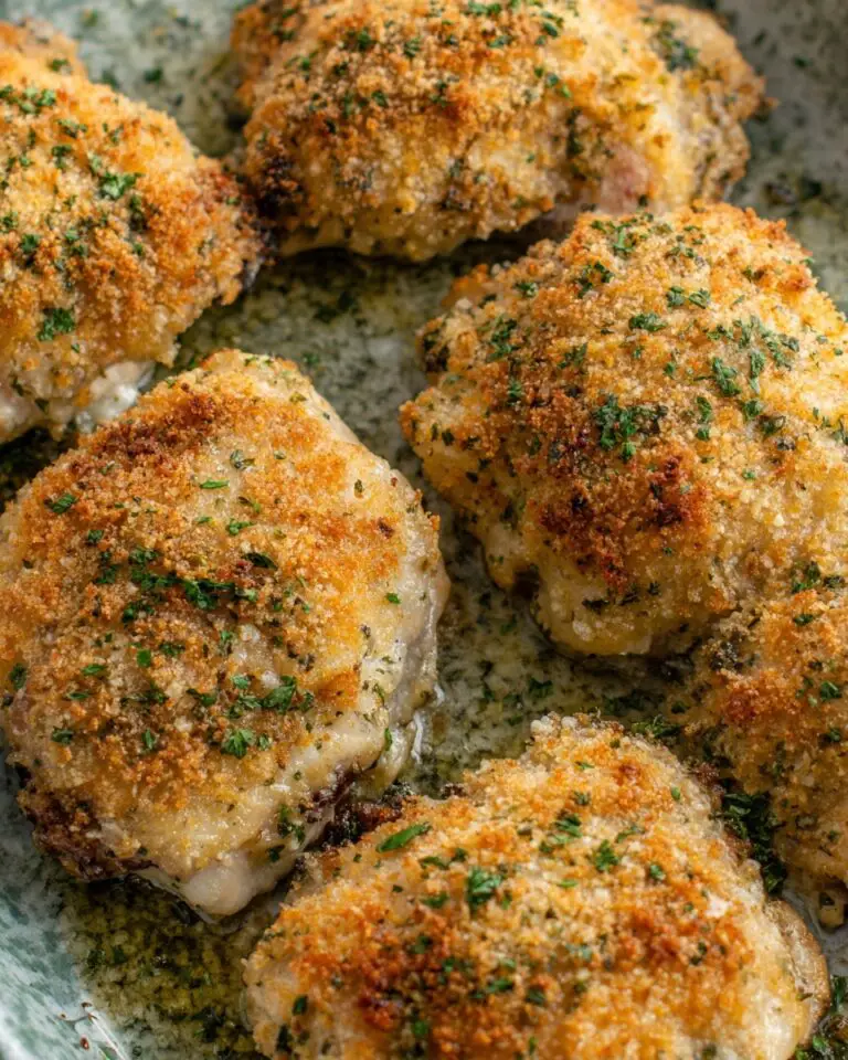 Garlic Parmesan Chicken Thighs Recipe