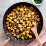 Ground Beef and Potatoes Skillet Recipe