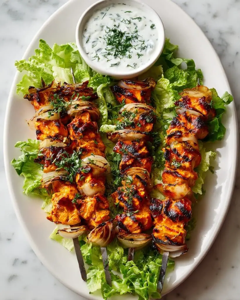 Shish Tawook: Juicy Marinated Chicken Skewers Grilled to Perfection Recipe