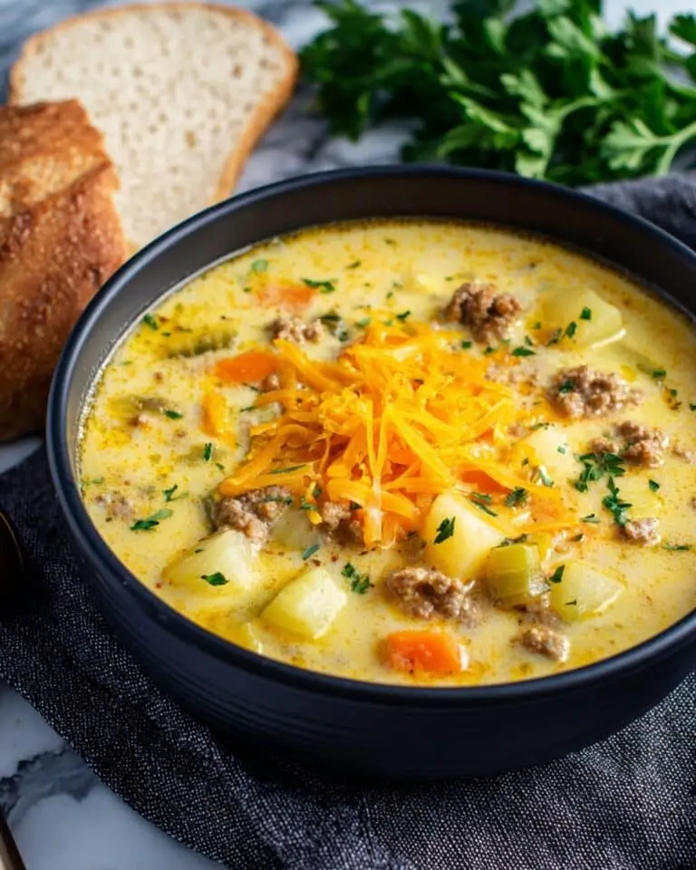 Cheeseburger Soup Recipe