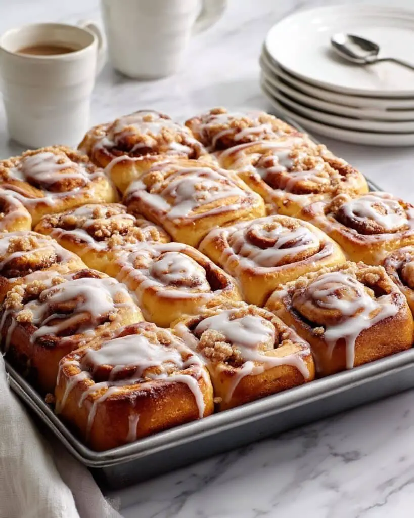 Peach Cobbler Cinnamon Rolls Recipe