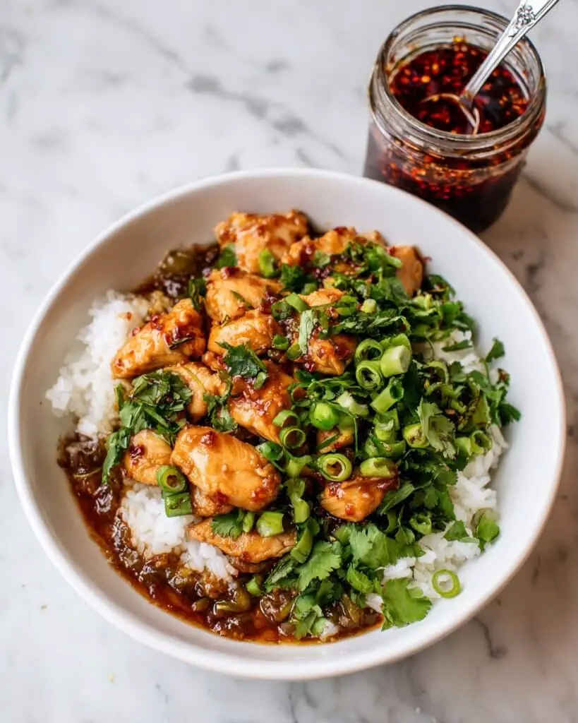 Golden Lemongrass Chicken Brothy Rice Recipe