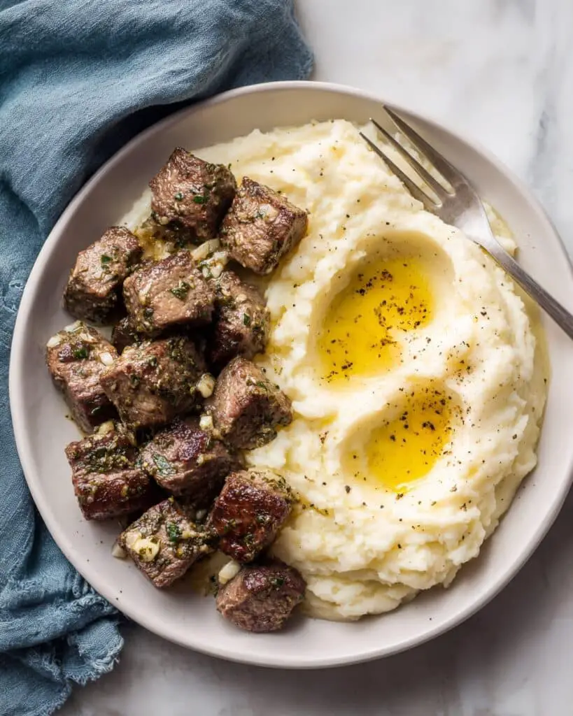 Cajun Garlic Butter Steak Bites Recipe