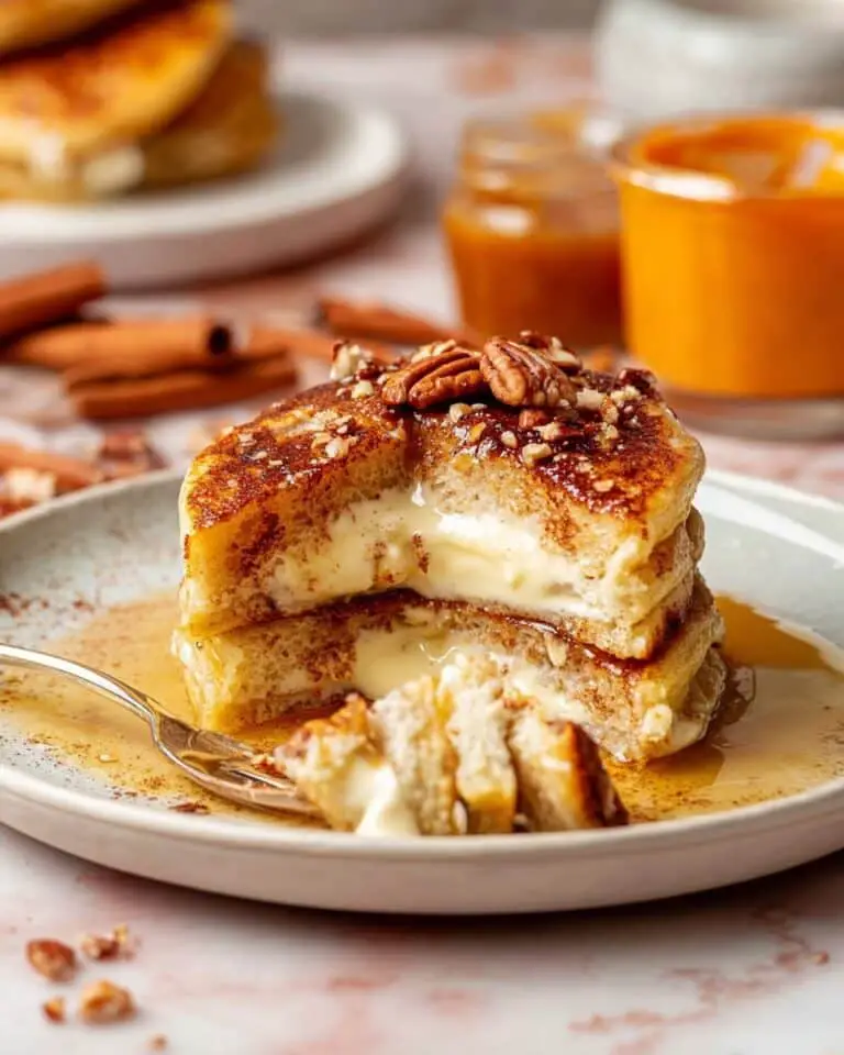 Cream Cheese Stuffed Pumpkin French Toast Recipe