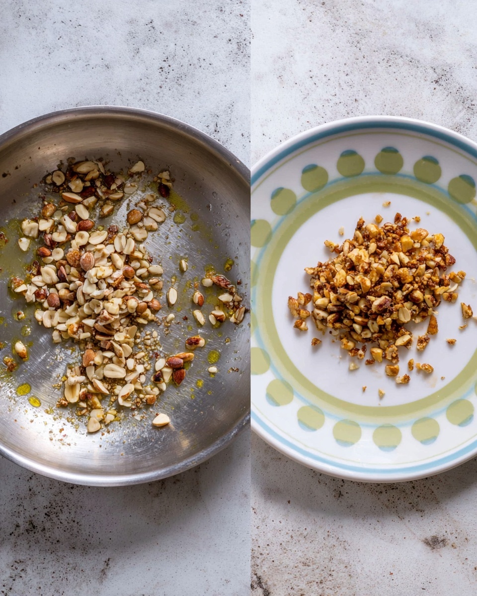 A white scalloped bowl filled with a pale pink creamy liquid topped with dried rose petals and small green and brown bits, sitting on a large silver tray with intricate patterns. To the right of the bowl, an ornate silver spoon rests on the tray. The scene is set on a white marbled surface with some rustic brown woven material partially visible at the top left corner. photo taken with an iphone --ar 4:5 --v 7