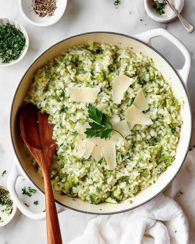 Broccoli Parmesan Risotto Recipe