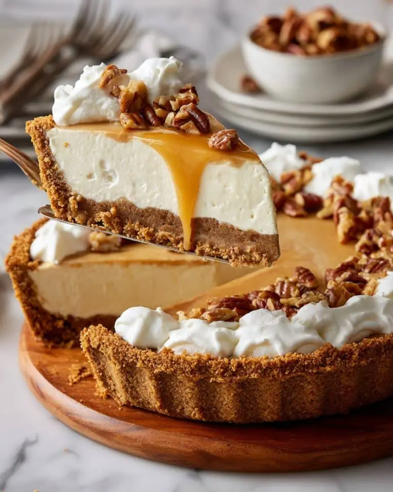 Honey No-Bake Cheesecake with Pecans Recipe