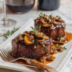 Filet Mignon with Red Wine Mushroom Sauce Recipe