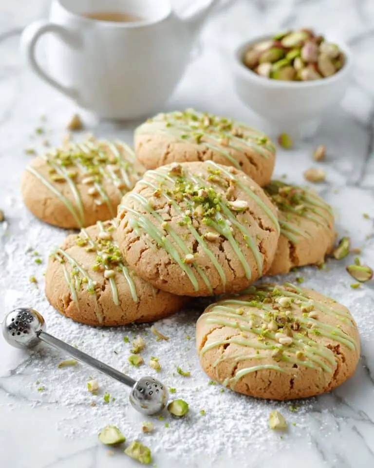 Pistachio Croissant Cookies with White Chocolate and Chopped Pistachios Recipe