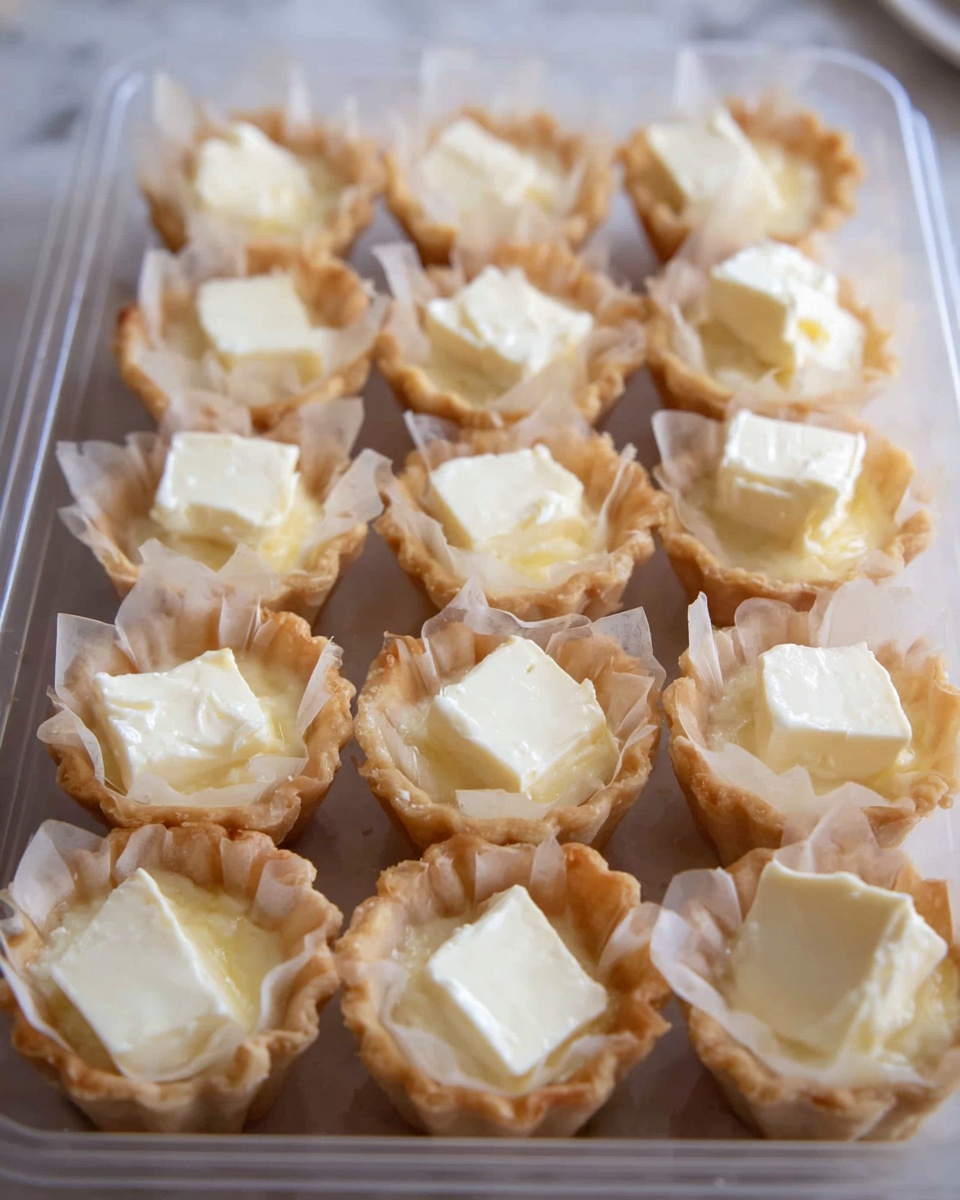 The image shows a clear glass bowl filled with a light brown liquid mixed with chopped pecans, with a silver spoon inside the bowl. Behind it, there is a white cutting board on a white marbled surface. On the cutting board, there is another clear glass bowl filled with whole pecans and chunks of a pale yellow ingredient scattered beside it. Small red round objects are also on the cutting board, adding a pop of color. The scene is bright and evenly lit. Photo taken with an iphone --ar 4:5 --v 7