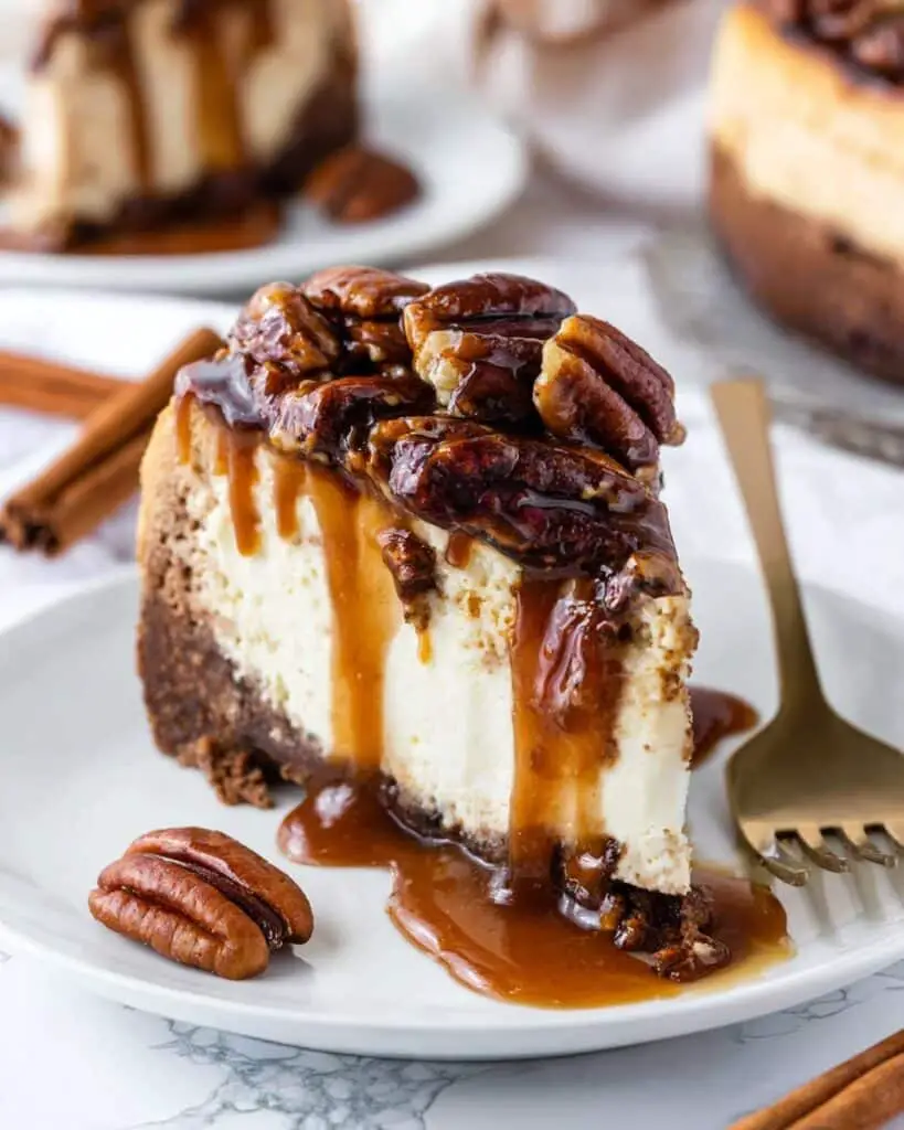 Pecan Pie Cheesecake with a Pecan Graham Cracker Crust Recipe