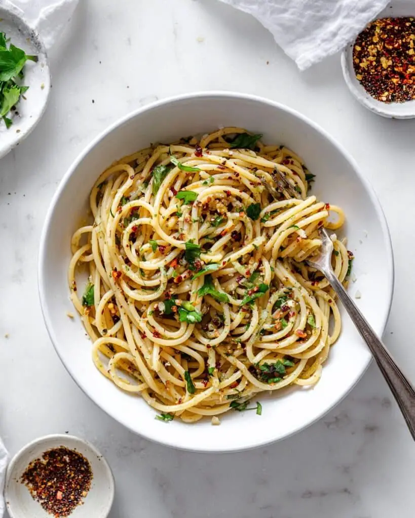Spicy Pici Aglio e Olio Recipe