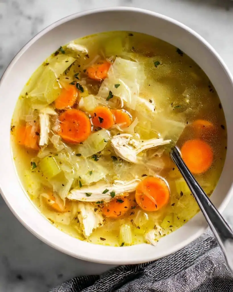 Chicken and Cabbage Soup Recipe