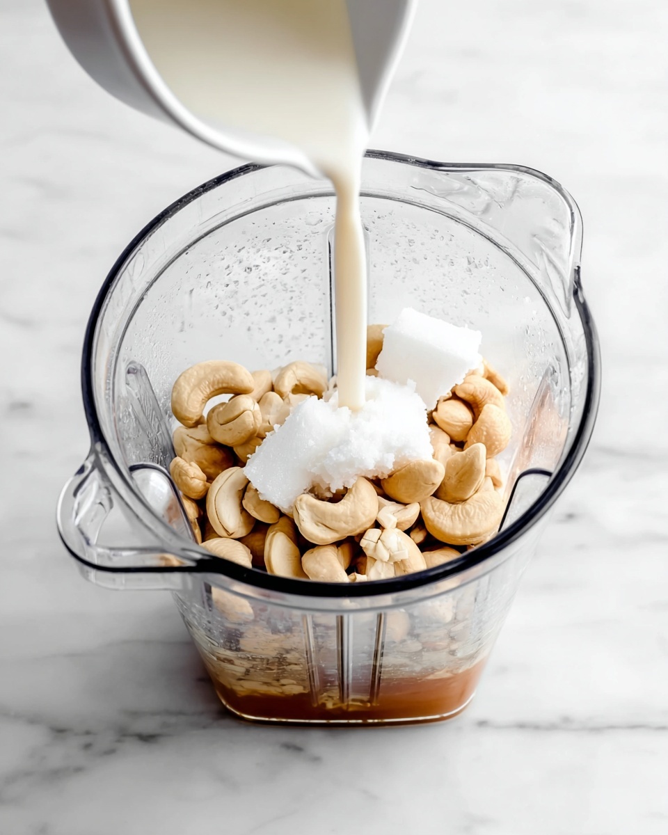 A rectangular container filled with one smooth layer of creamy white ice cream mixed with small dark chocolate bits spread evenly throughout. The ice cream is neatly swirled on top, showing soft, rounded texture and light shadows on the surface. The container sits on a white marbled surface, and part of a round white container with light brown contents is visible next to it. Photo taken with an iphone --ar 4:5 --v 7