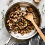 Sautéed Mushrooms with Garlic, Thyme, and Soy Sauce Recipe