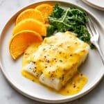 Baked Cod with Orange Beurre Blanc Recipe