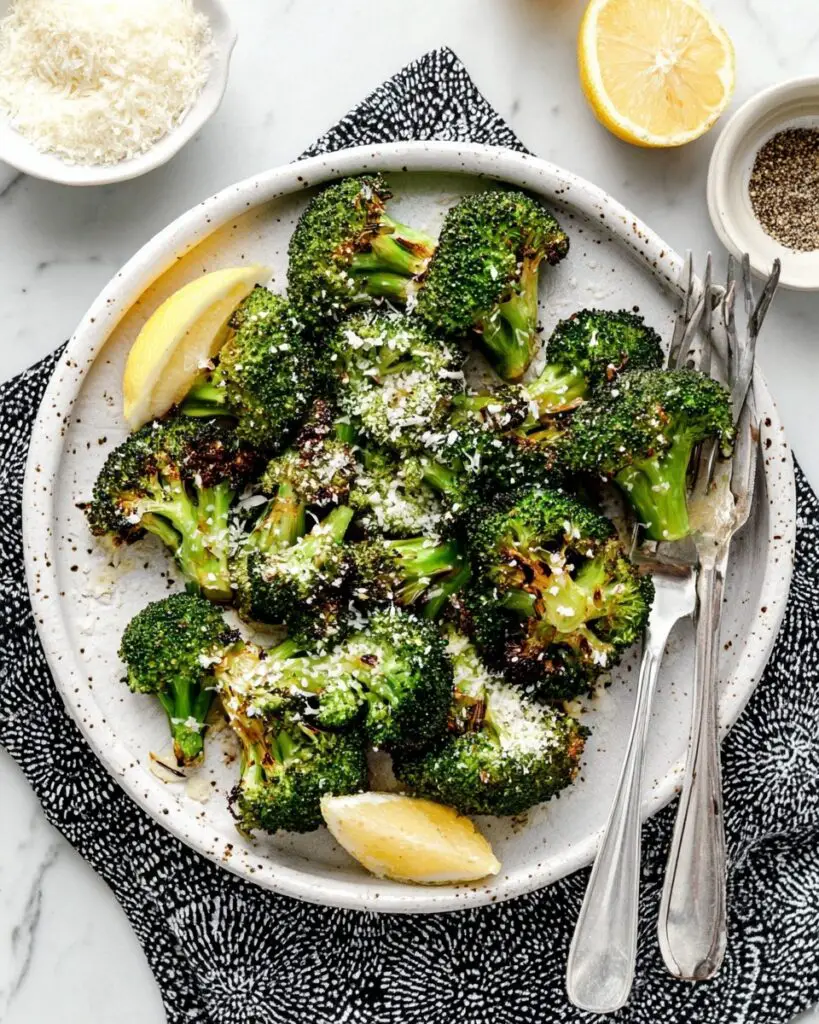 Lemon Parmesan Roasted Broccoli Recipe
