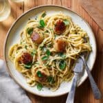 Lemon Garlic Scallop Pasta Recipe