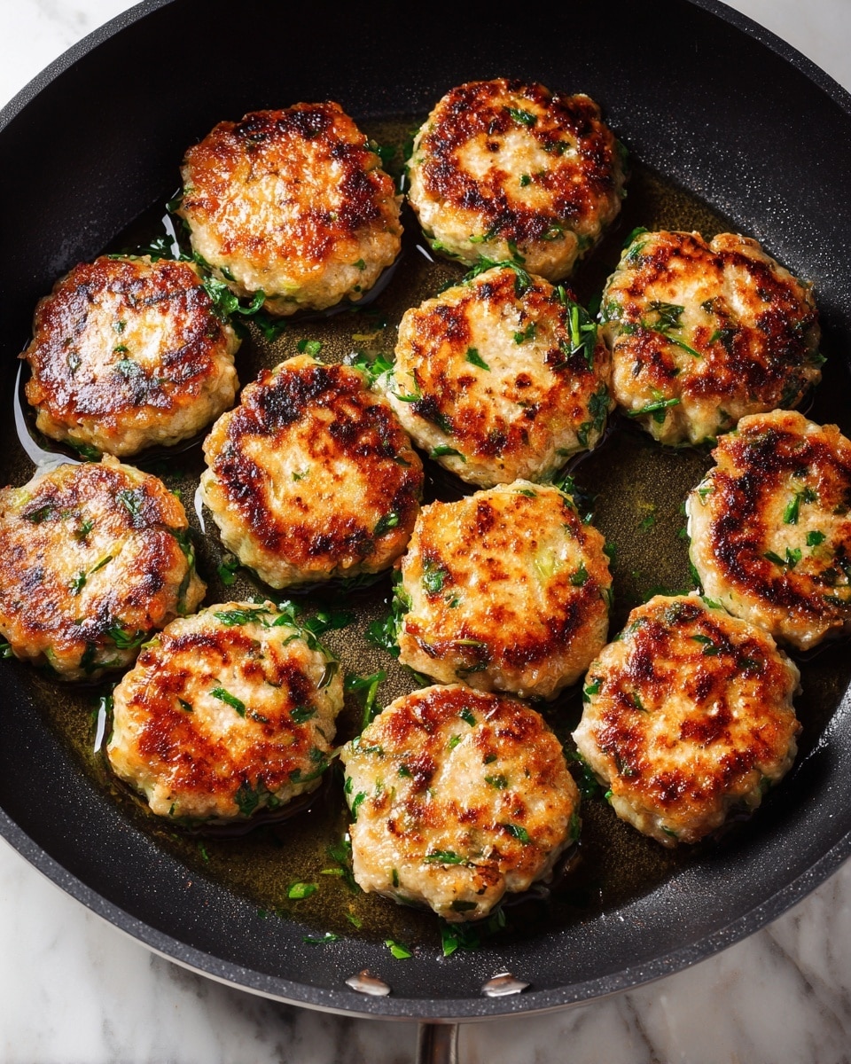 The image shows different ingredients placed separately in clear and white small bowls on a white marbled surface. There is one bowl with ground meat that is light pink, another with finely chopped white onion, and a few small white bowls containing yellow egg yolk, white sugar, and brown spices. There is also a small clear measuring cup with white milk and some green parsley on the side. The ingredients are neatly arranged and clearly visible. Photo taken with an iphone --ar 4:5 --v 7