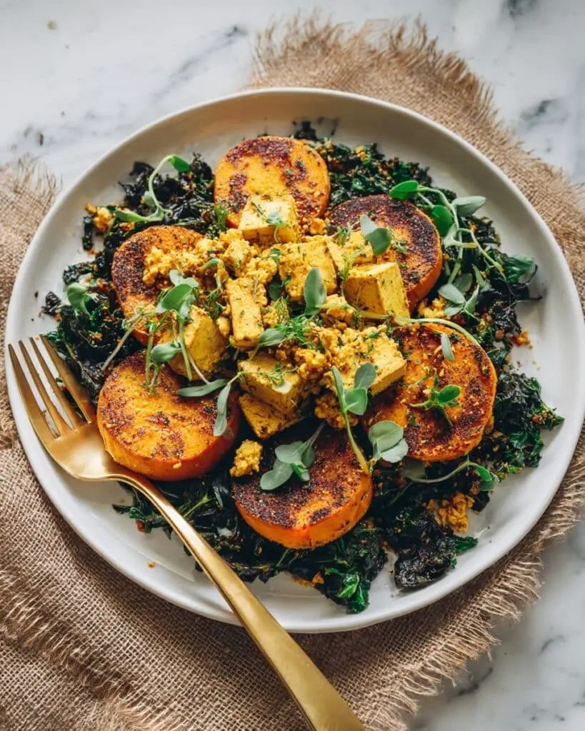 Roasted Sweet Potato & Kale Breakfast Hash Recipe