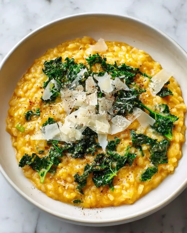 Farro Risotto with Roasted Butternut Squash, Kale, and Parmesan Recipe