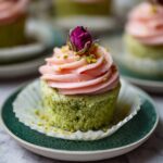 Vegan Mini Rose Cupcakes with Pistachio and Rosewater Frosting Recipe