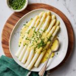 White Asparagus with Hollandaise Sauce and Fresh Herbs Recipe