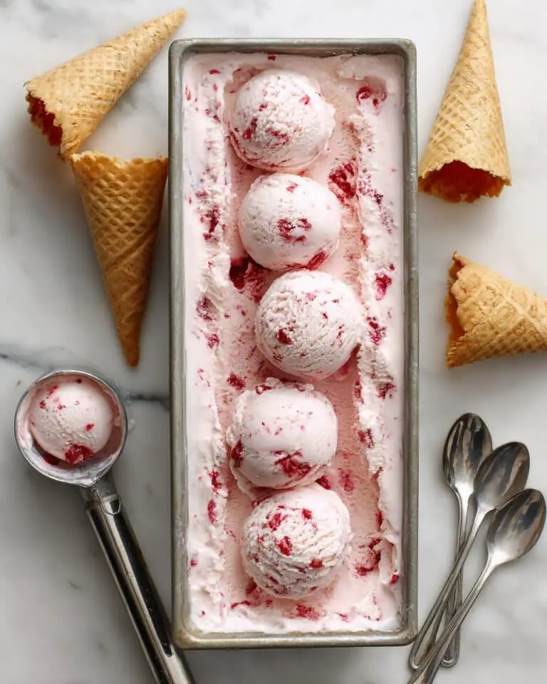 No Churn Cranberry Ice Cream Recipe