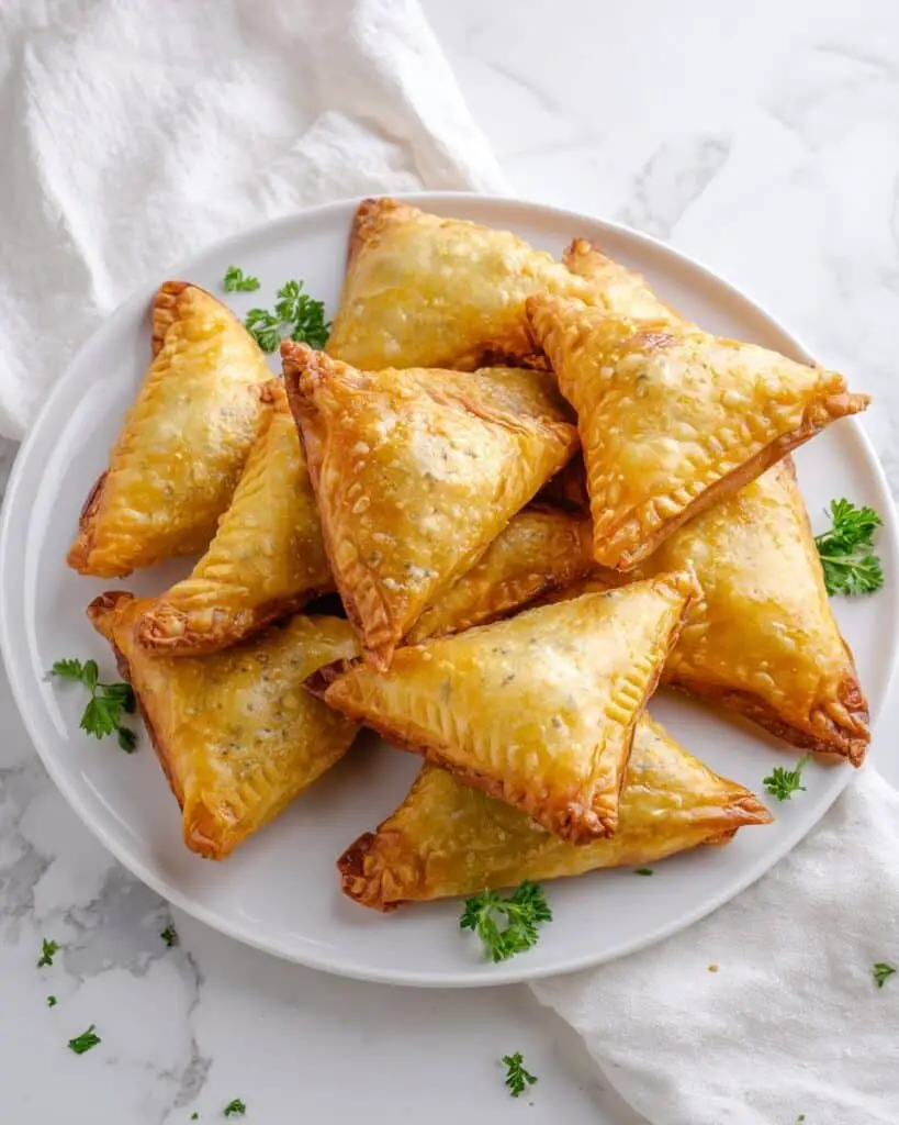 Spanakopita (Greek Spinach and Feta Phyllo Triangles) Recipe