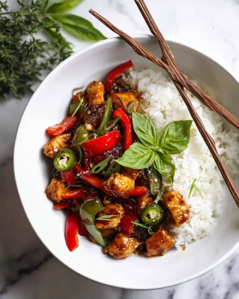 25 Minute Black Pepper Jalapeño Basil Chicken Stir Fry Recipe