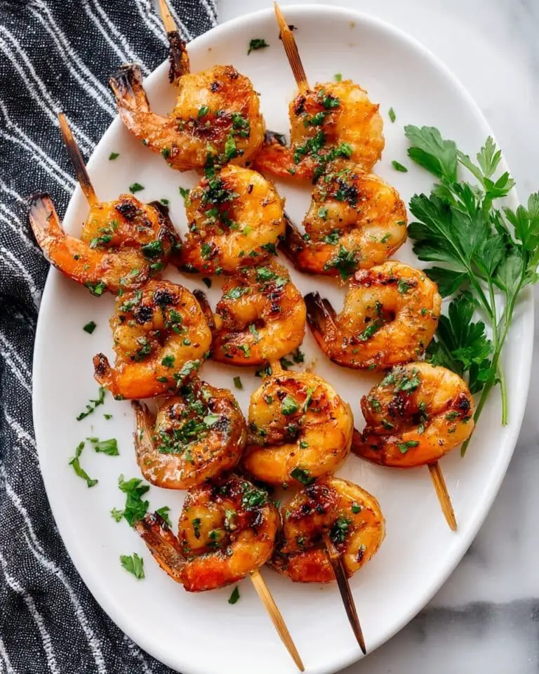 Grilled Shrimp with Honey Garlic Marinade Recipe