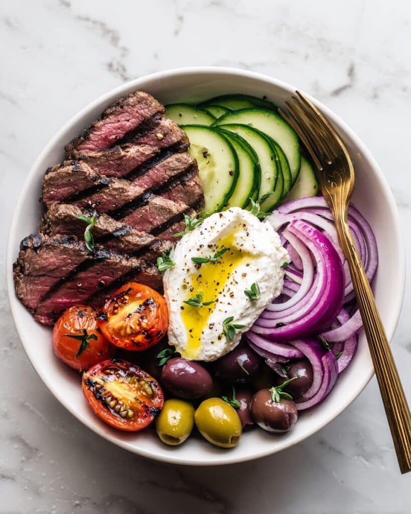 Mediterranean Steak Bowl Recipe